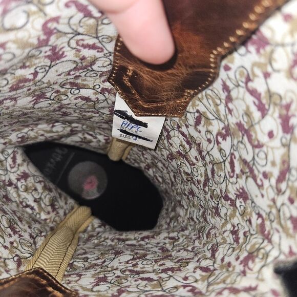 LAREDO Womens 7 M Eternity Brown Glitter Studded Square Toe Western Boots 5866 - Picture 5 of 7